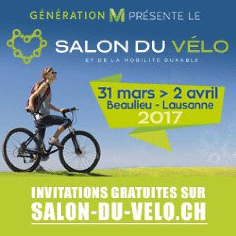 Venez nous voir au Salon du V&eacute;lo &agrave; Beaulieu, Lausanne