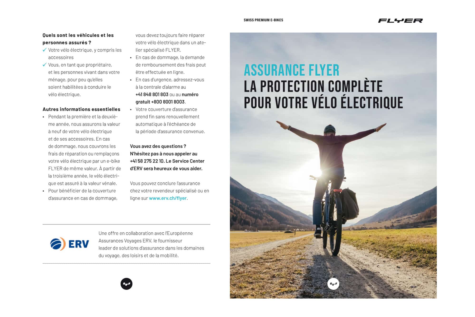 Assurance ERV avec un vélo Flyer - pas cher et très avantageuse