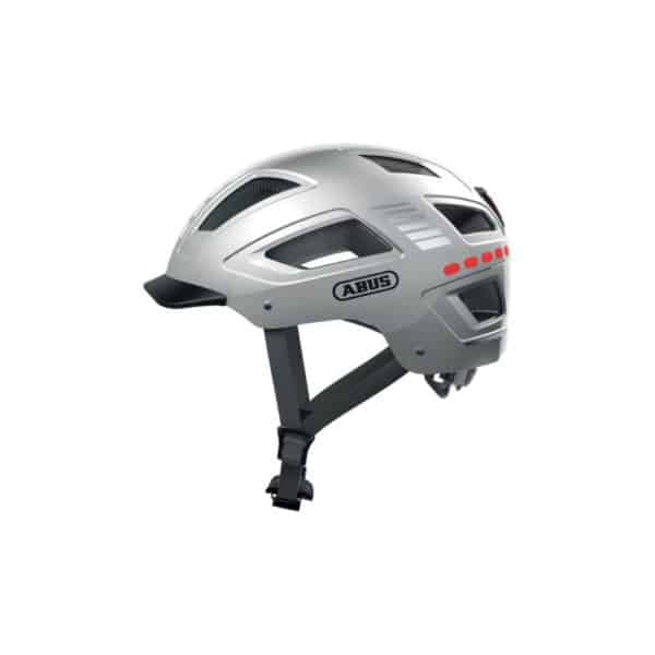 Casque vélo ville Abus Hyban 2.0 LED gris